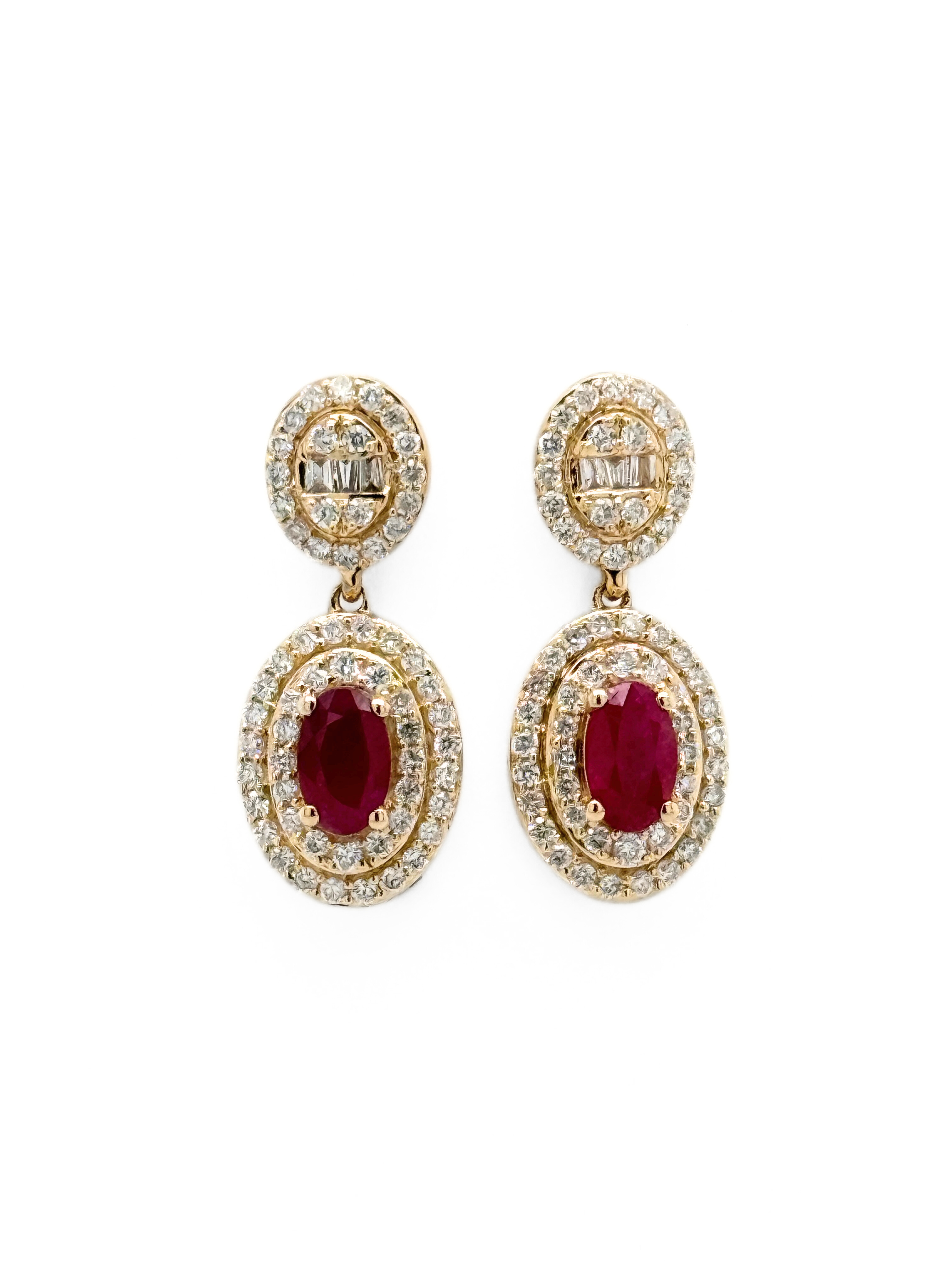 RUBY STUD EARRINGS-416110